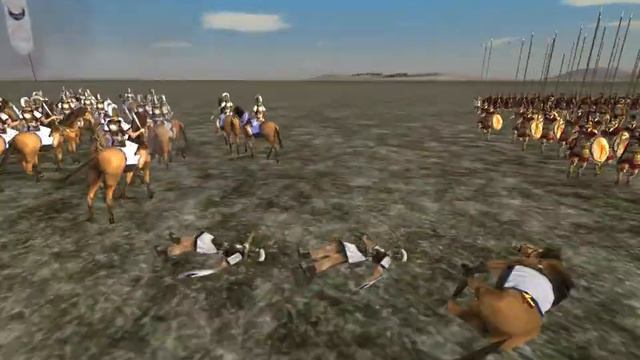 Rome Total War - 400 Spartan Hoplites Vs Carthage Cavalry