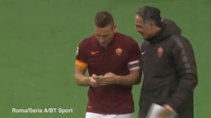 Totti takes selfie after scoring wonder...