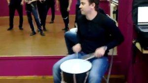 Кавказский барабан. Дагестанский барабанщик. Лезинка на барабане