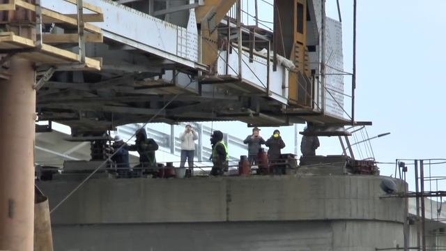 2011 год, сентябрь. Как в Тюмени железнодорожную часть совмещенного моста демонтировали