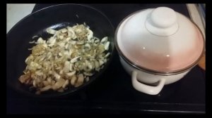 Это стоит попробавать! Яишница с грибами и стручковой фасолью.