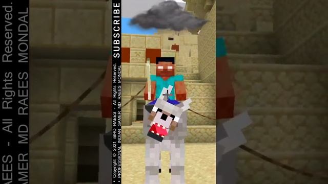 Herobrine Beats You Up | #Shorts | 2021 MINECRAFT SHORTS | POWER OF HEROBRINE | #Short | #Minecraft