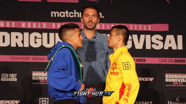 JESSE BAM RODRIGUEZ & SRISAKET SOR RUNGVISAI HAVE COLD STARE DOWN IN FIRST FACE TO FACE смотреть онлайн