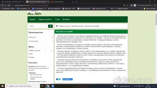 Саженцы заявка с 10 переходов
