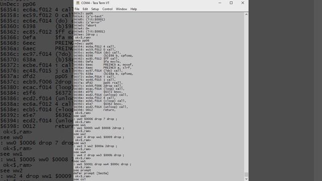 see-debug FlashForth (1/3) смотреть онлайн