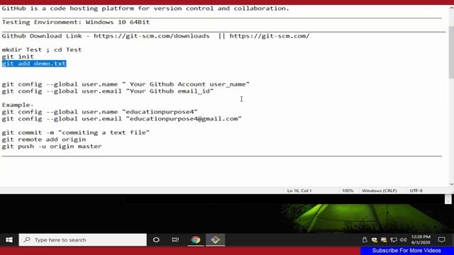 How To Download Install And Configure Git Github on Windows 10 смотреть онлайн