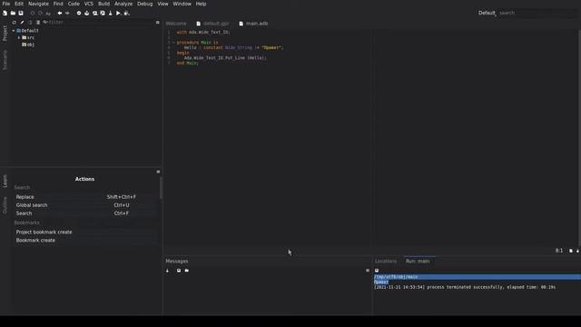 Использование UTF-8 в GNAT. Программируем на Аде смотреть онлайн
