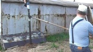 Сваекрут собственного изготовления в работе.