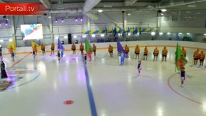 Открытие ледовой арены в Луганске