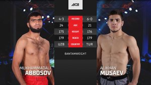 Мухаммадали Аббосов vs. Алихан Мусаев | Mukhammadali Abbosov vs. Alikhan Musaev | ACA YE 40