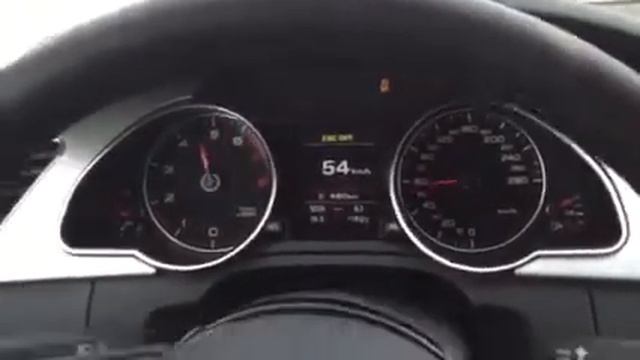 Старт ауди А5 с лаунчконтроля результат 5,3 сек.