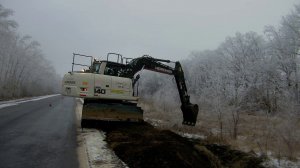 Меловская трасса   продолжение ремонта