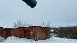 Аномальное потепление в Москве.Буксуем во дворе.