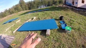 ПОЛУТОРАЭТАЖНЫЙ дачный ДОМ! Монтаж кровли! На берегу озера.