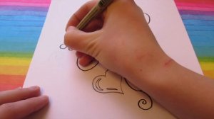 Как нарисовать простые рисунки / КРАСИВЫЙ УЗОР С СЕРДЕЧКАМИ / для срисовки