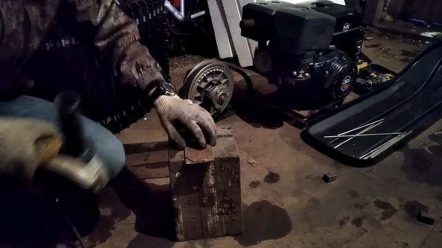 Самодельный снегоход, часть 1. Начало сборки.