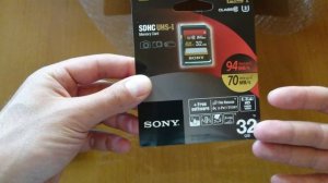 eBay.com & Haypost Sony SDHC UHS-1 memory card class 10. 4K video (Arm.)