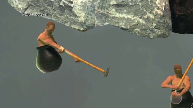 I Taught Socksfor1 How To Climb A Mountain (Getting Over It)