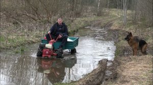 Мотоблок внедорожник, полевые испытания. Исправил ошибку зазоров клапанов MRL МТЗ Weima WM188F 13л/с