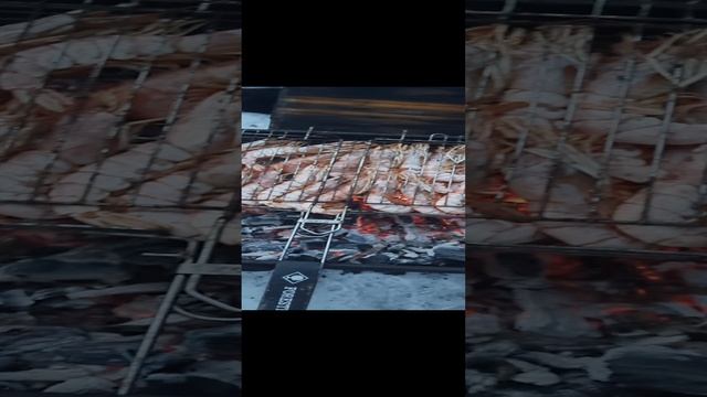 Магаданские креветки на мангале
