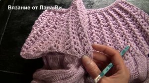 Вязание спицами: описание топа/кофточки - 2 МК. Вязаный летний топ/кофточка спицами с кокеткой