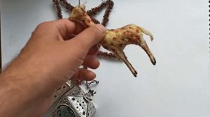 Елочные Игрушки СССР из 30-50 х годов Папье Маше проволока
