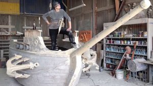 Ship fiberglass sculpture. Производство скульптуры из стеклопластика