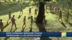 Red noticias. Spencer Tunick en Bogotá