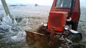 Самодельный бульдозер на т 25