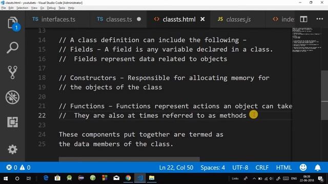 Typescript Tutorial for Beginners in Hindi #8: Classes in Typescript in Hindi