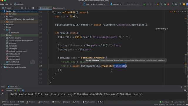 How to Upload Flutter PDF Files with a Single Click | PDF | file upload | dio | amplifyabhi