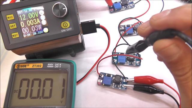 Подключаем последовательно преобразователи и получаем более высокое напряжение с плат MT3608 смотреть онлайн
