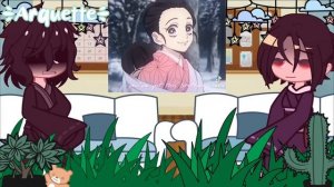 Past Muzan and Tamayo react to Nezuko (+Conquers the sun)||Demon slayer react to nezuko