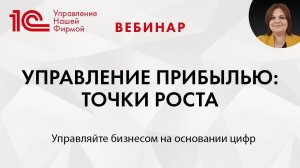 Управление прибылью: точки роста. Вебинар