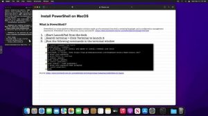 Install PowerShell on MacOS