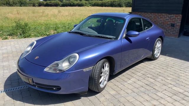 1999 Porsche 996 Carrera (Zenith Blue) walk around смотреть онлайн