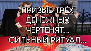 ПРИЗЫВ ТРЁХ ДЕНЕЖНЫХ ЧЕРТЕНЯТ...СИЛЬНЫЙ РИТУАЛ...ДЛЯ ВСЕХ...