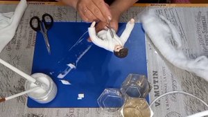 Куклы из ваты ПЕРВЫЙ СЕМЕЙНЫЙ ТАНЕЦ. Часть 3.