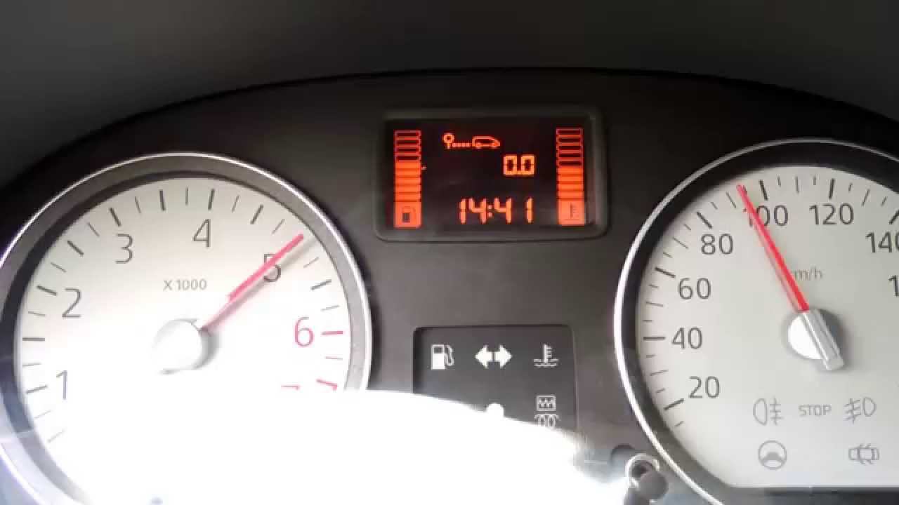 Включение диагностического режима на машине Renault Logan/рено логан