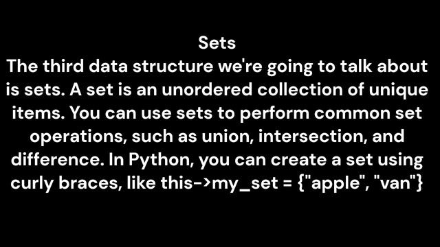 Python Data Structures