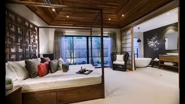 Интерьер спальни в японском стиле - варианты решений и идей на фото смотреть онлайн