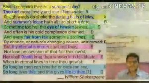 Shall I Compare Thee...Sonnet no.18