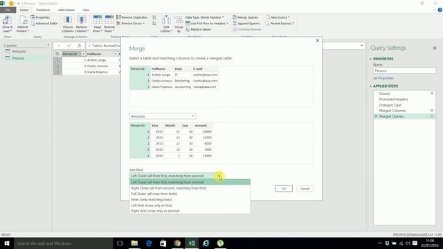 Beginning Microsoft Excel 2016 Power Query Part 3: Merge смотреть онлайн