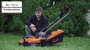 Обзор колесной аккумуляторной газонокосилки Black+Decker 36В BCMW3318L2-QW