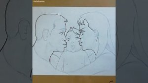 Как нарисовать Маму, Папу и Ребёнка легко для начинающих!