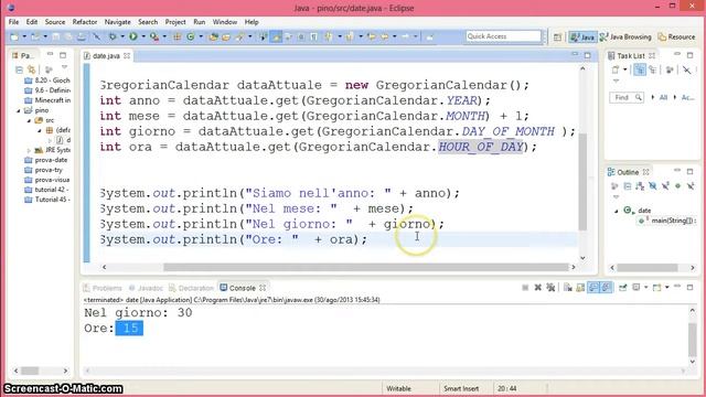 Tutorial 32 - Operazioni con le Date (Java) смотреть онлайн