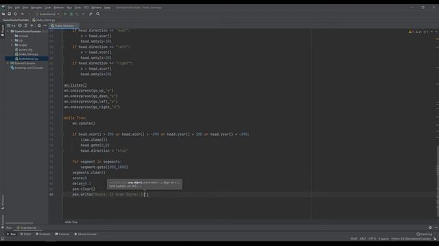 Snake Game in PYTHON