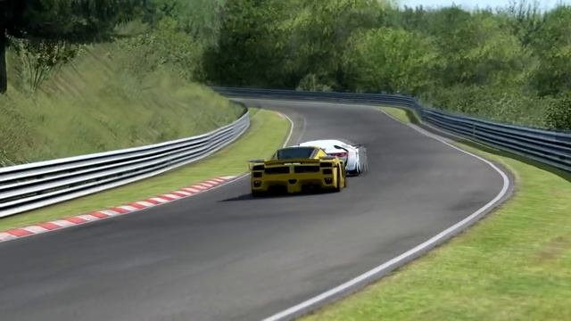 Ferrari FXX Corse Clienti vs Citroen GT vs Ford GT90 at Nordschleife смотреть онлайн