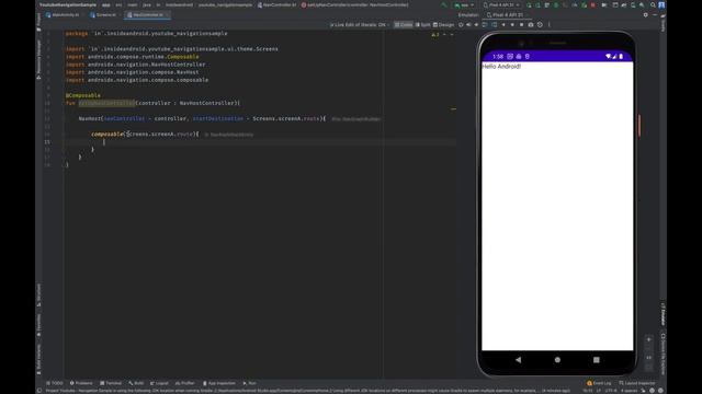 Navigating with Compose | Jetpack Compose - Android Studio Tutorial | Inside Android Tutorial смотреть онлайн