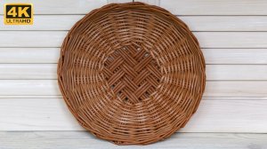 Тарелка с саржевым плетением.